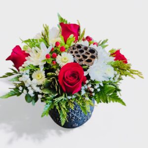 Snowflake Pot Arrangement